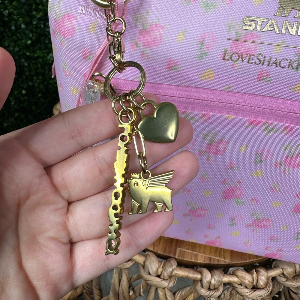 Nwt‎ Stanley X Love Shack Fancy Ibiza Sunset Juliene Mini Cooler Pink No STRAP! - Picture 7 of 16